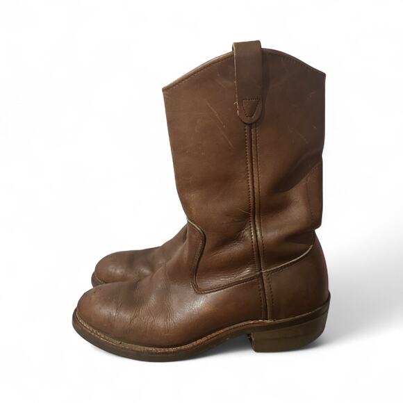 Vintage Men's Cowboy Boots Elastomeric Fibre Insole Composition Toe Sz 6.5 D - Picture 1 of 9